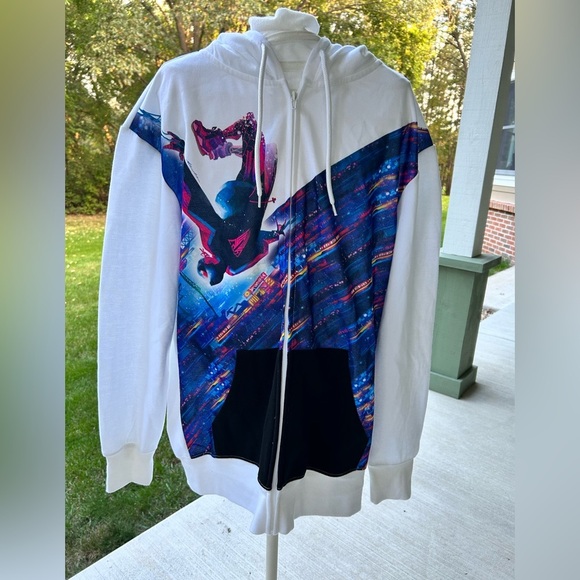 Marvel Other - NWOT-Marvel hoodie adult White Spiderman Miles Morales Artist.
